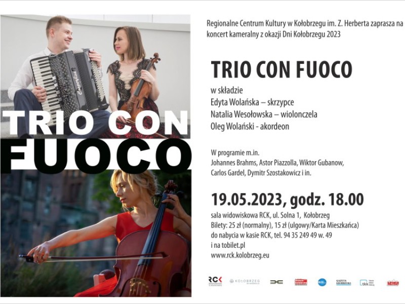 Trio Con Fuoco kameralny koncert w Regionalnym Centrum Kultury 