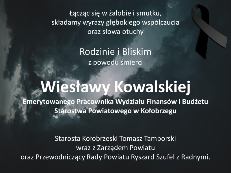 Odeszła Wiesława Kowalska