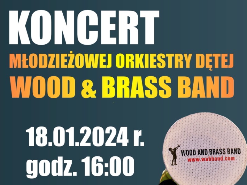 Koncert orkiestry dętej Wood & Brass Band w Miejskim Ośrodku Sportu